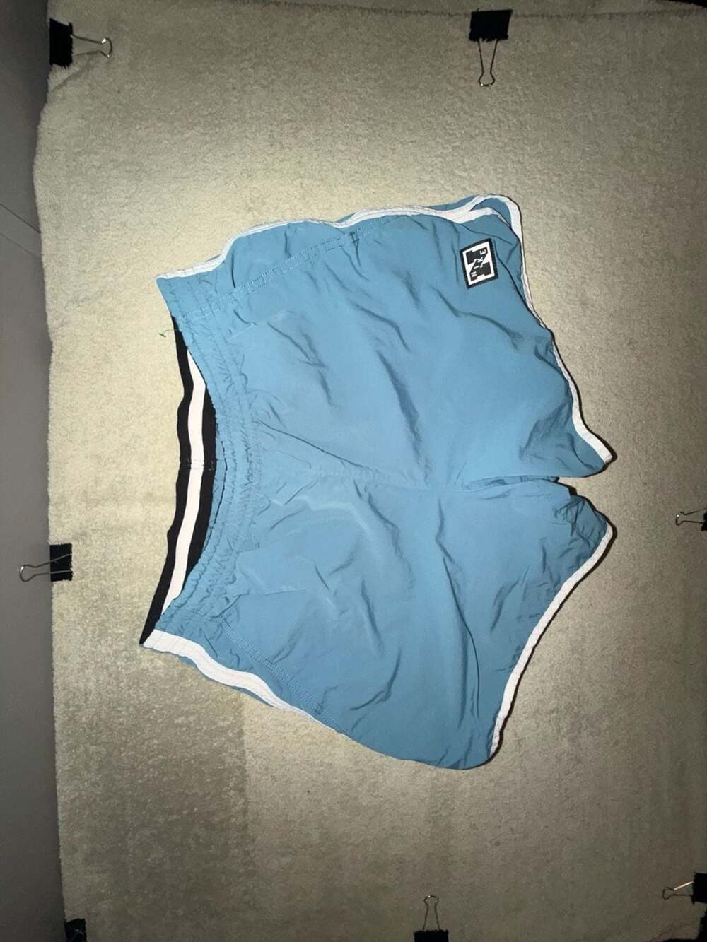 Nike Dri-FIT Heritage Training Shorts Size L Teal Blue Gym 5"